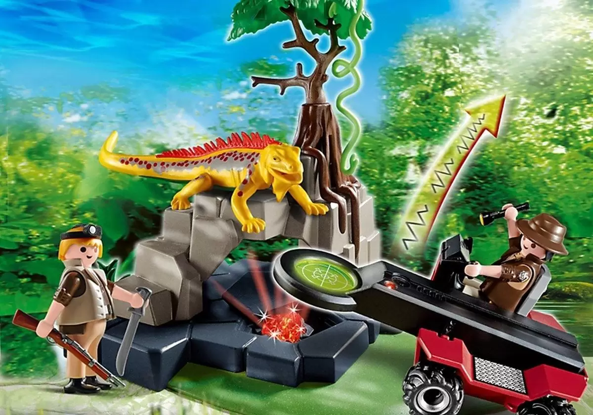 Playmobil Aventuriers - Détecteur de métaux avec chasseurs de trésors