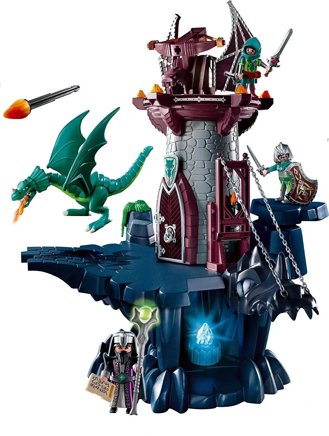 Playmobil Chevaliers - Donjon du Dragon Vert