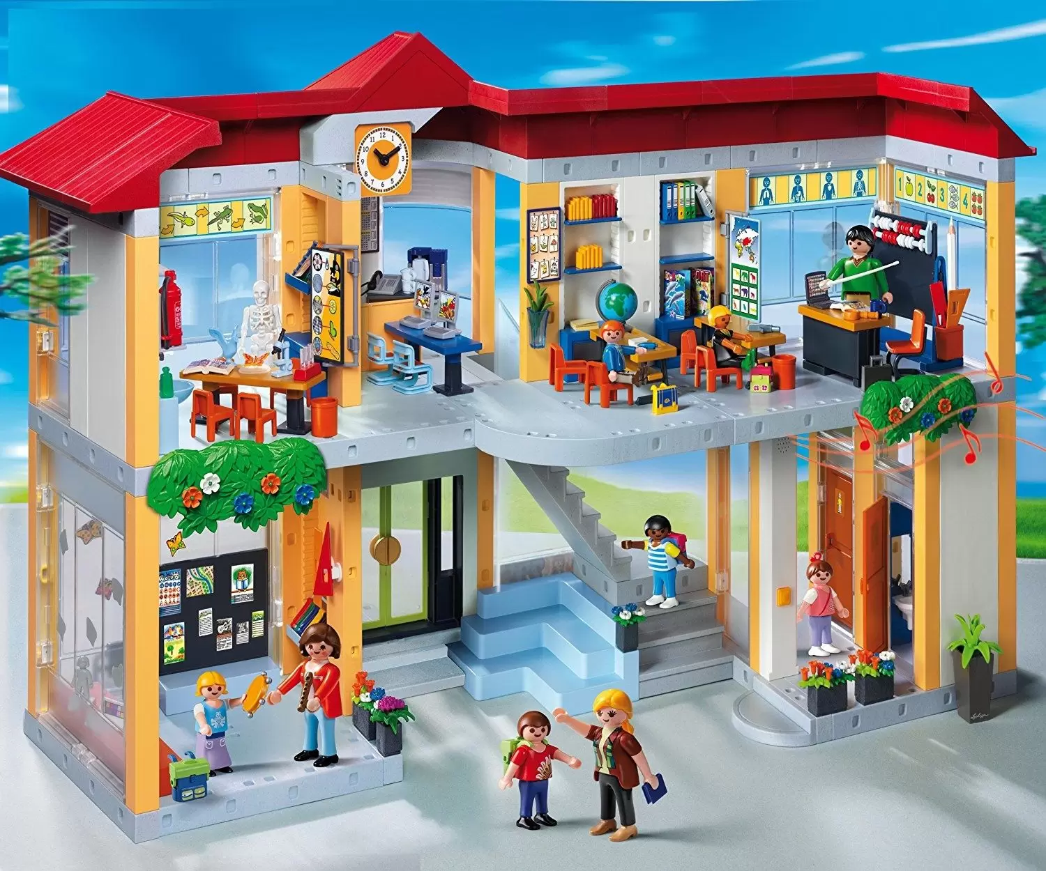 Furnished School Building - Playmobil in the City 4324