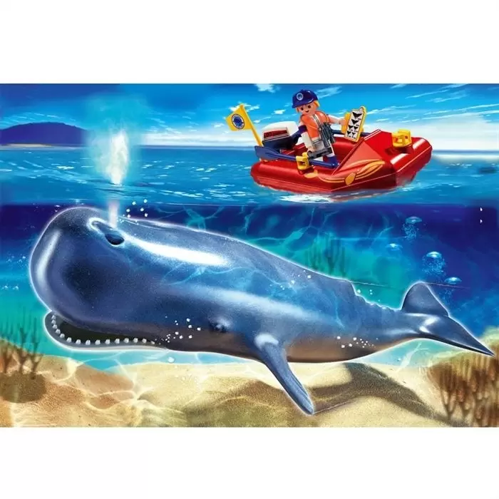 Playmobil Port & Harbour - Research Boat with Sperm Whale