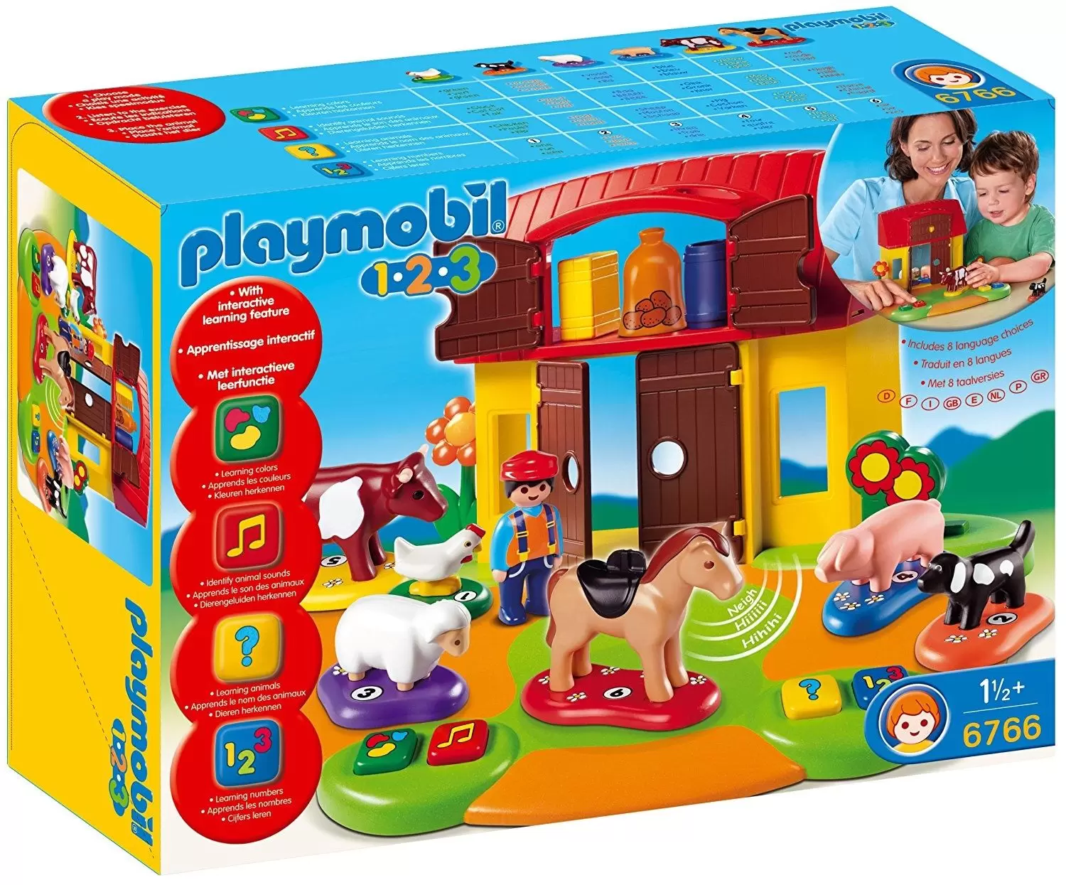 Playmobil Amusement à La Ferme 1.2.3 Multicolore