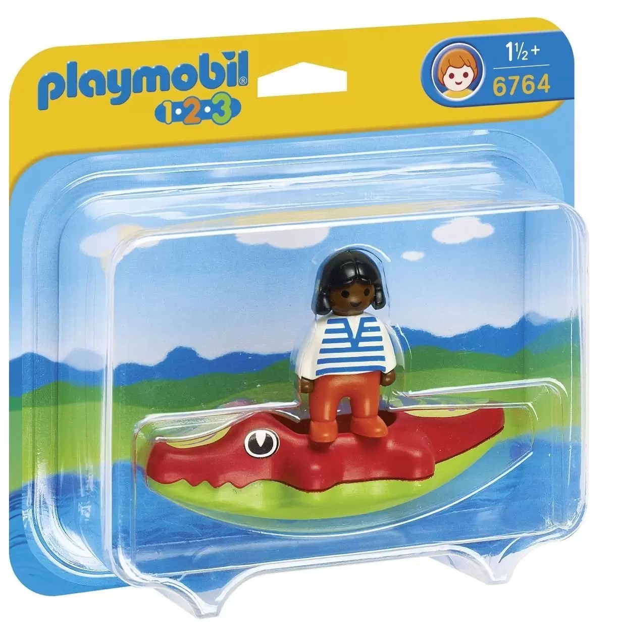 Playmobil 1.2.3 - Child with Crocodile Float