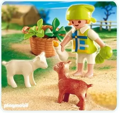 Playmobil Special - Fillette avec chevreaux