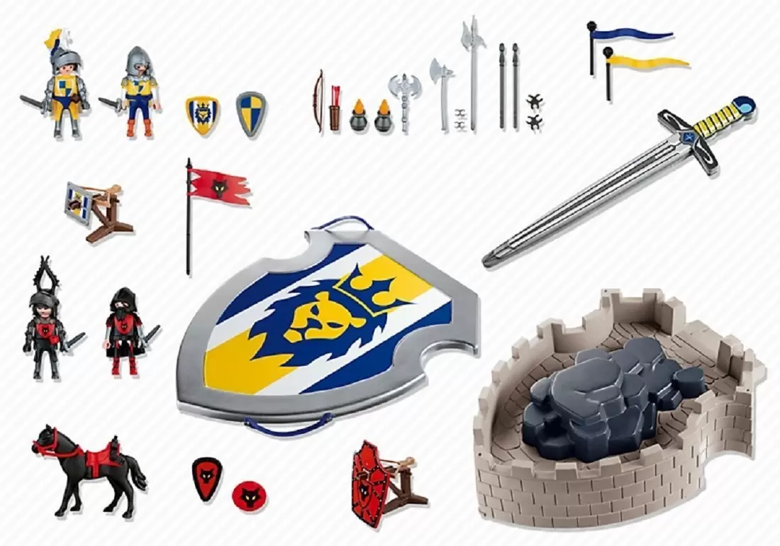 Playmobil Middle-Ages - Take along Knights Castle with sword and Shield