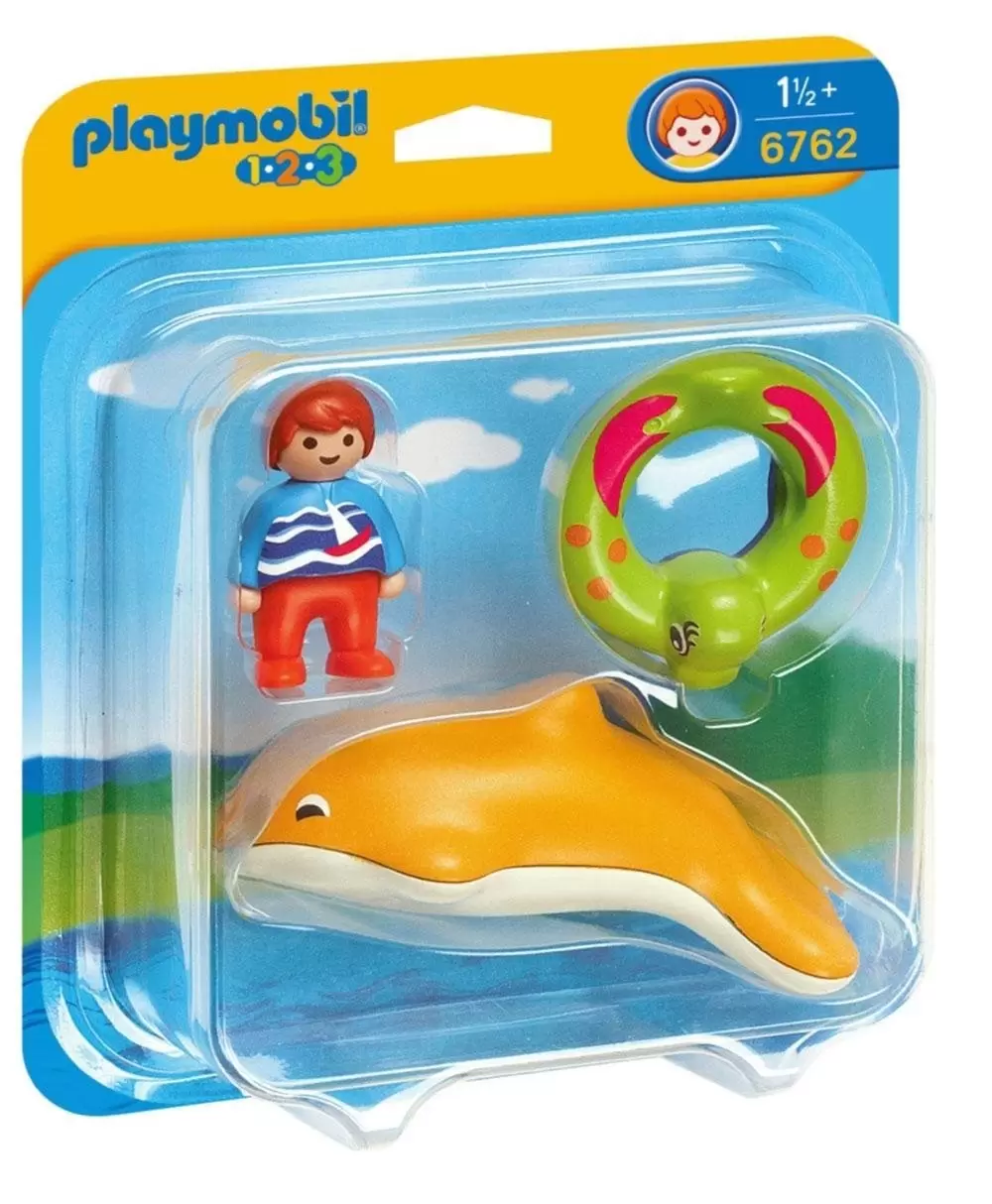 Garçon avec dauphin et bouée - Playmobil 1.2.3 6762