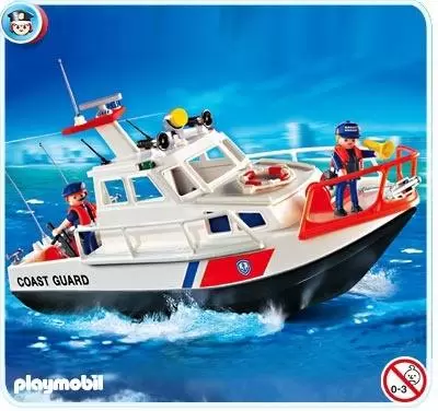 Playmobil Policier - Gardes-côte et bateau