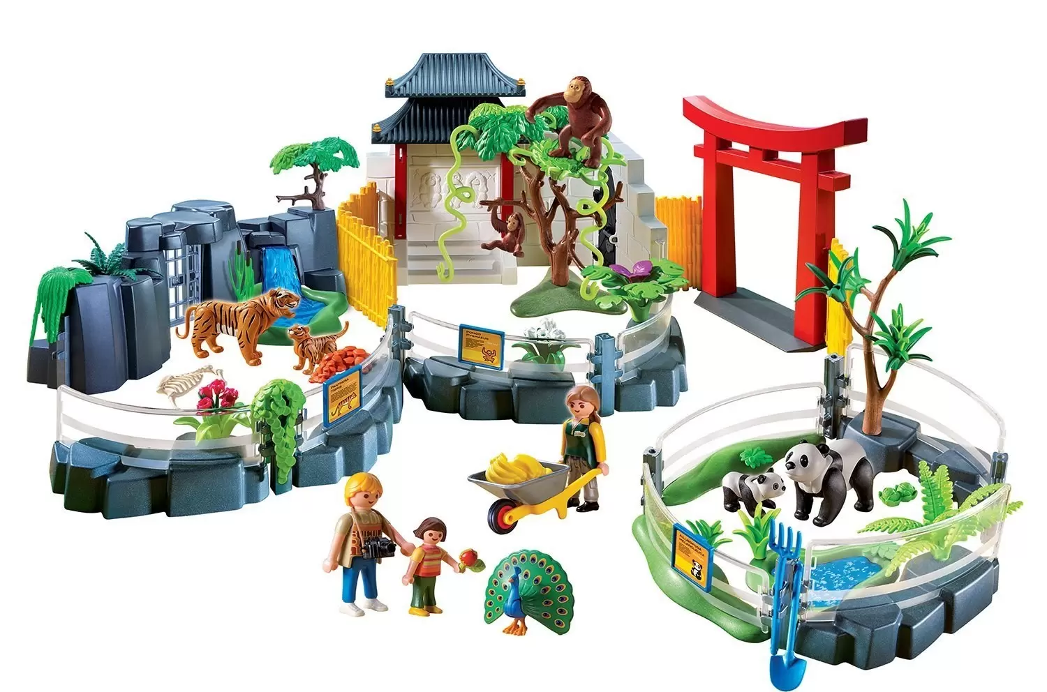 stille Indbildsk nyheder Asian Animal Enclosure - Playmobil Animal Parc 4852