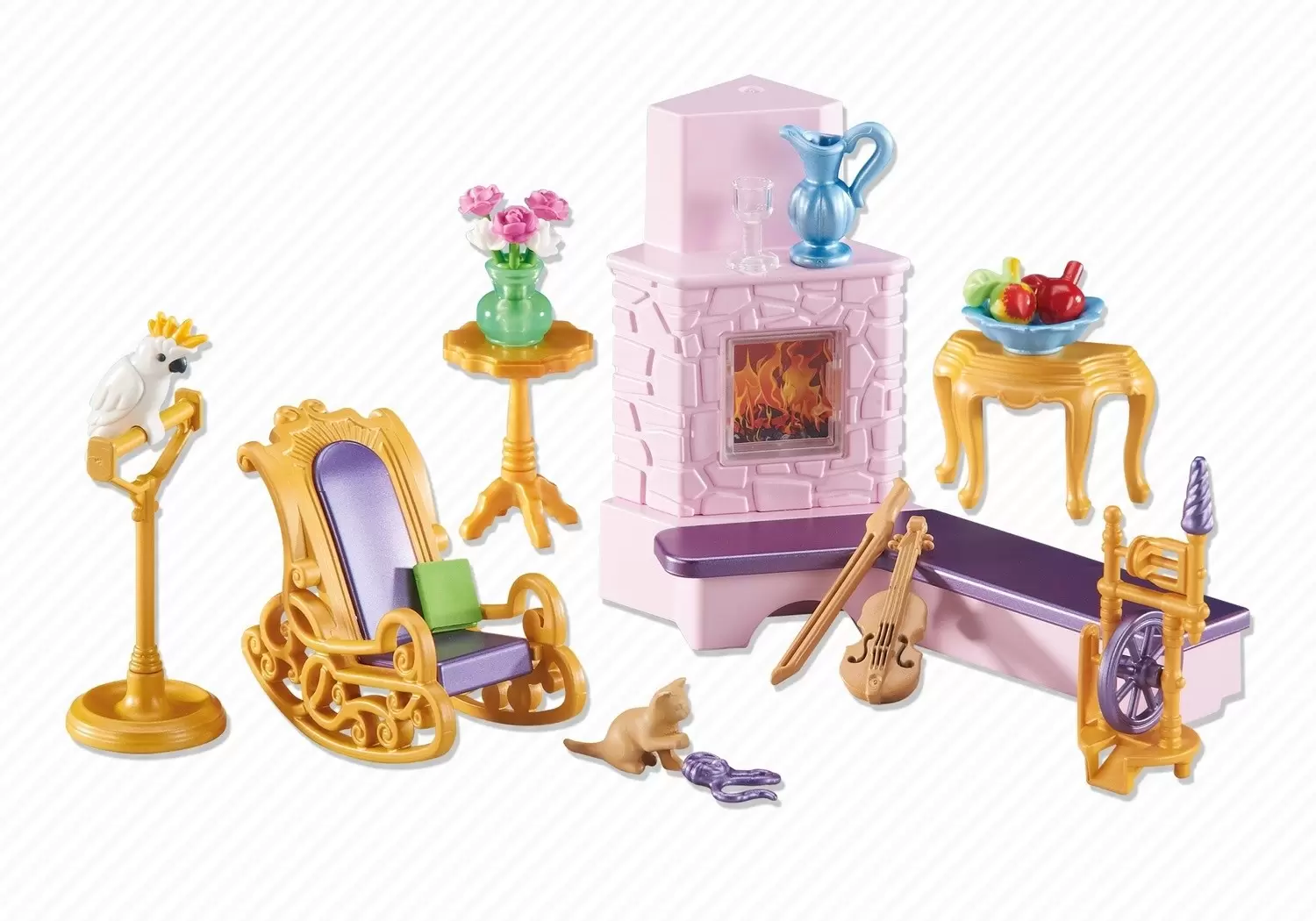 Playmobil Princesses - Salon avec cheminée