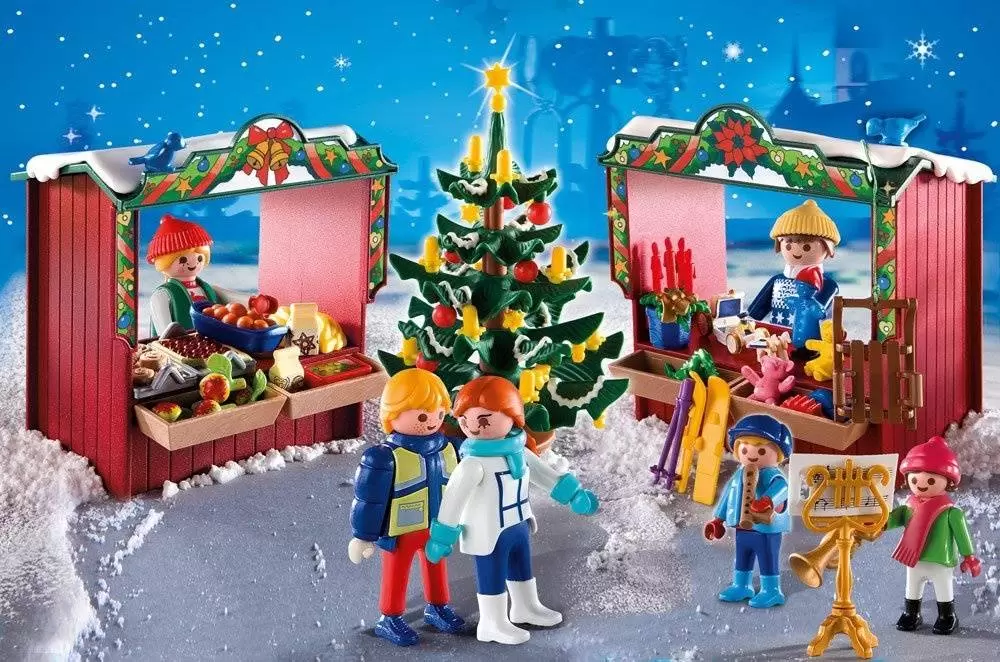Playmobil de Noël - Marché de Noël