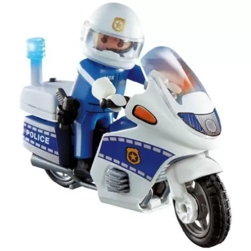 Playmobil Policier - Motard de police