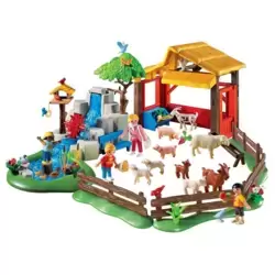  Playmobil 5968 Wild Animal Enclosure Playset : Toys