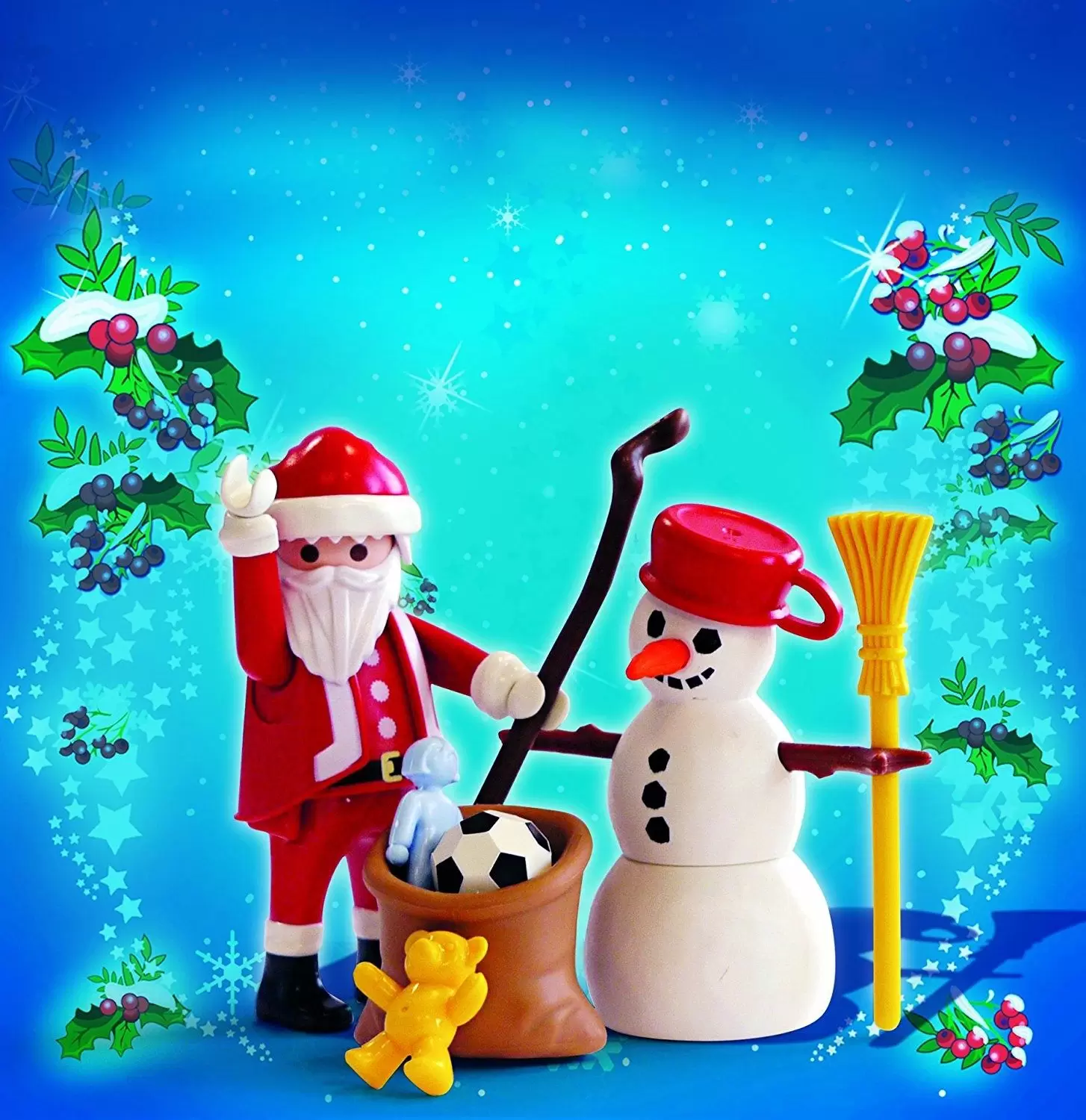 Playmobil de Noël - Père Noël et bonhomme de neige