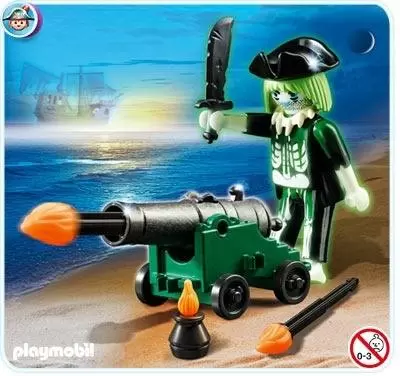 Pirate Playmobil - Ghost Pirate with Cannon