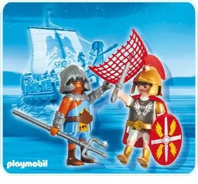 Playmobil Histoire - PLAYMOBIL Duo Tribun et gladiateur