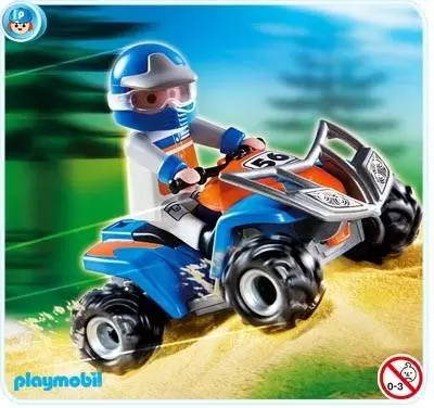 Playmobil Sports Mécaniques - Quad de course bleu