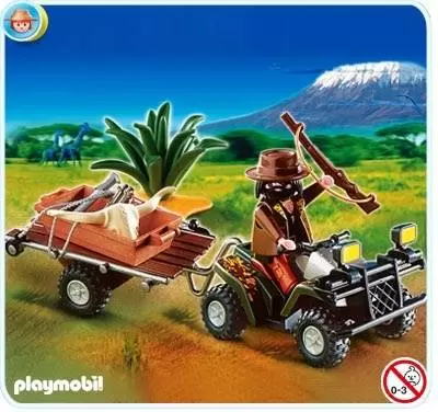 Playmobil Aventuriers - Quad safari et braconnier