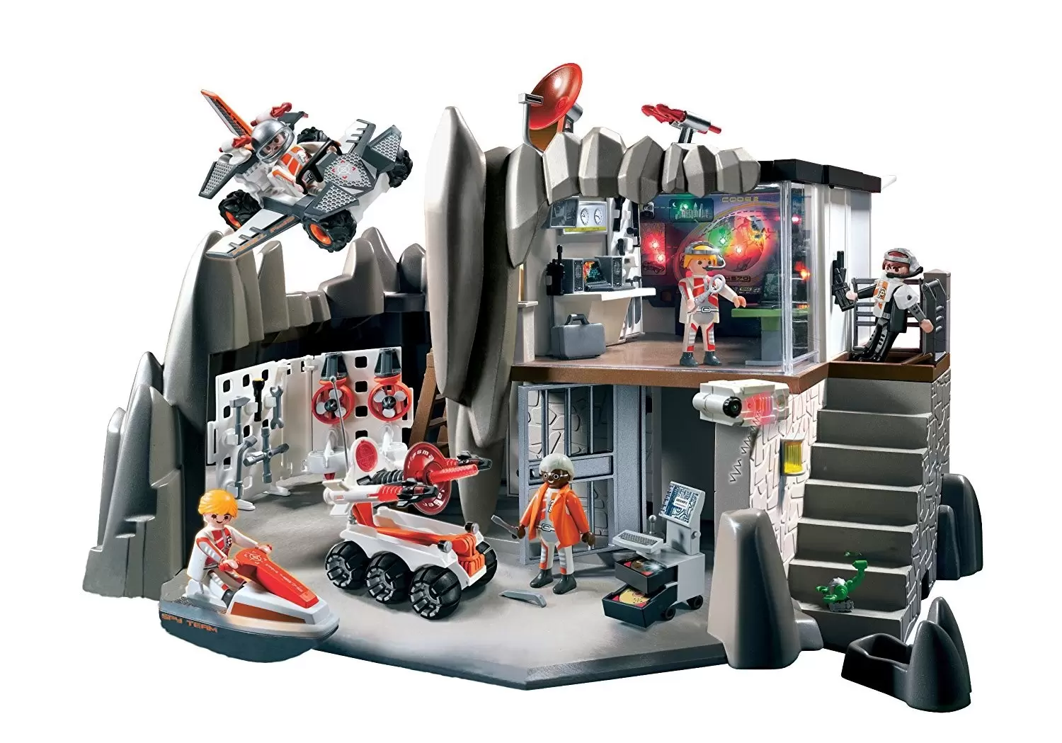 Playmobil Top Agents - Secret Agent Headquarters with Alarm System