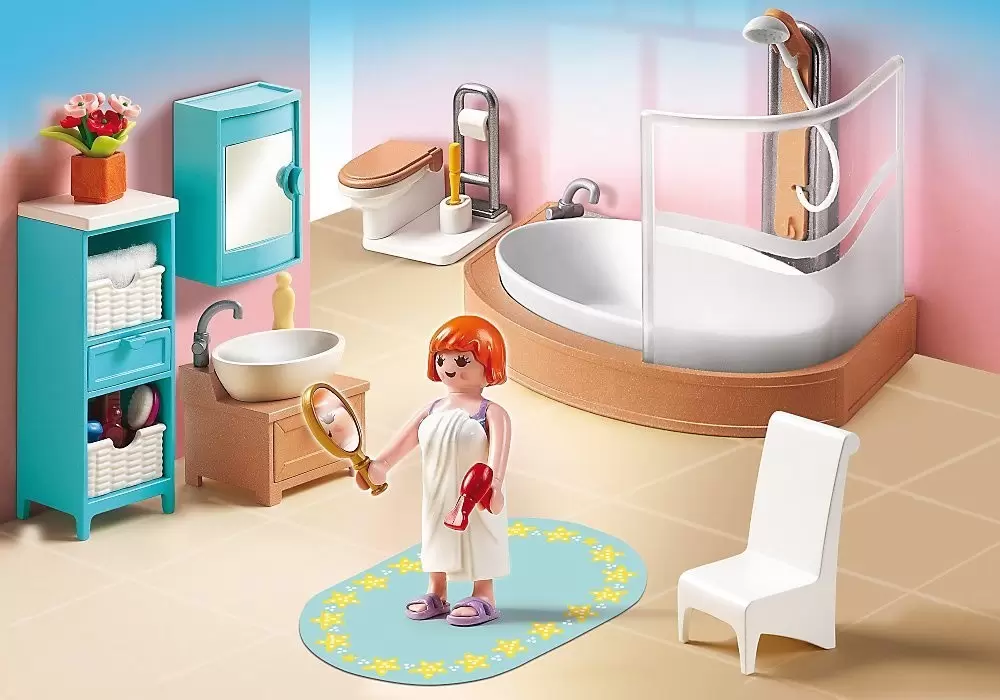 Playmobil Maisons et Intérieurs - Salle de bains avec baignoire et pare-douche