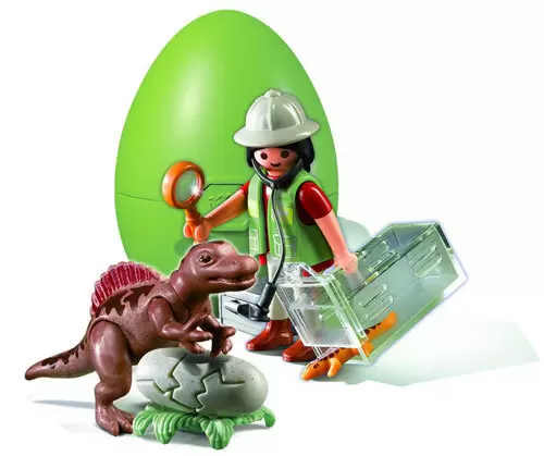 Playmobil Dinosaures - Soigneur avec bébé spinosaure