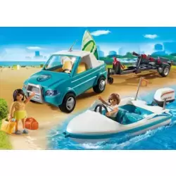 PLAYMOBIL 6864 Surfer-Pickup mit Speedboat 