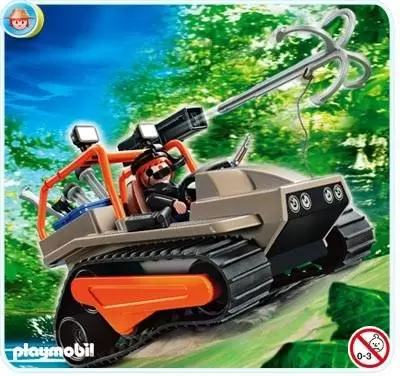 Playmobil Aventuriers - Véhicule à chenille et brigand