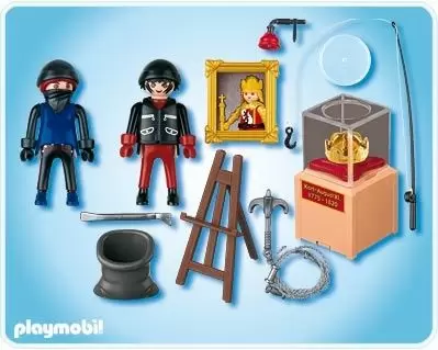 Playmobil - 5891 - Jeu de construction - Valisette policier et voleur