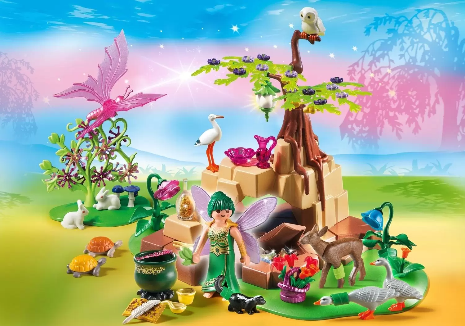 tijdschrift Republikeinse partij vingerafdruk Healing Fairy Elixia in Animal Forest - Playmobil Fairies 5447