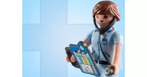 PLAYMOBIL Mystery Figure Series 9 5599 Nurse With Stethoscope for sale online