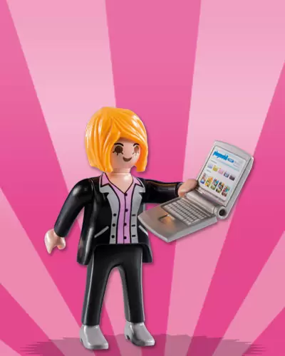 Playmobil Figures: Series 8 - Businesswoman with laptop