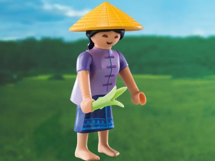 Playmobil Figures : Série 10 - Fermière chinoise