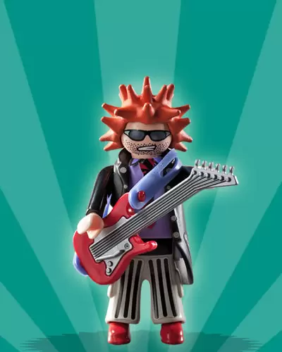 Playmobil Figures : Série 2 - Guitariste de Rock