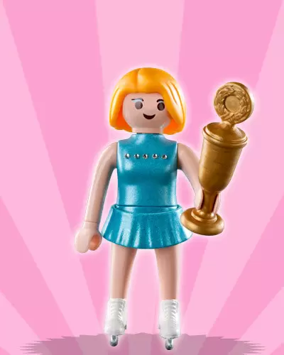 Playmobil Figures: Series 3 - Ice skating Champion (girl)