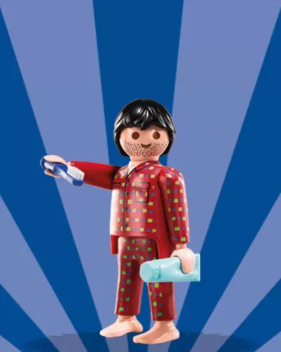 Wolkenkrabber straal Natte sneeuw Man in pajamas - Playmobil Figures: Series 6 5458