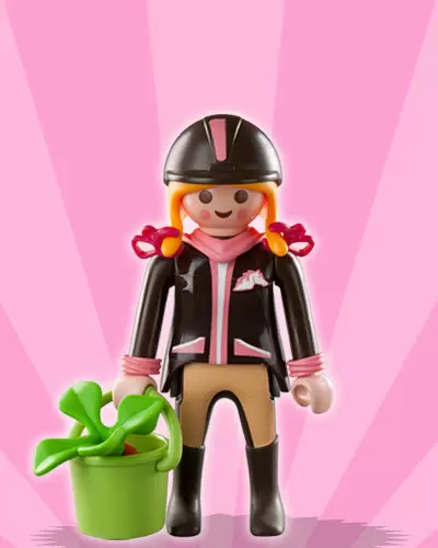 Playmobil Figures: Series 3 - Young horse rider (girl)