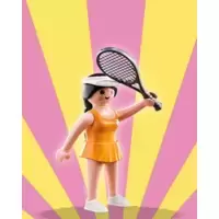 Yellow tennis player