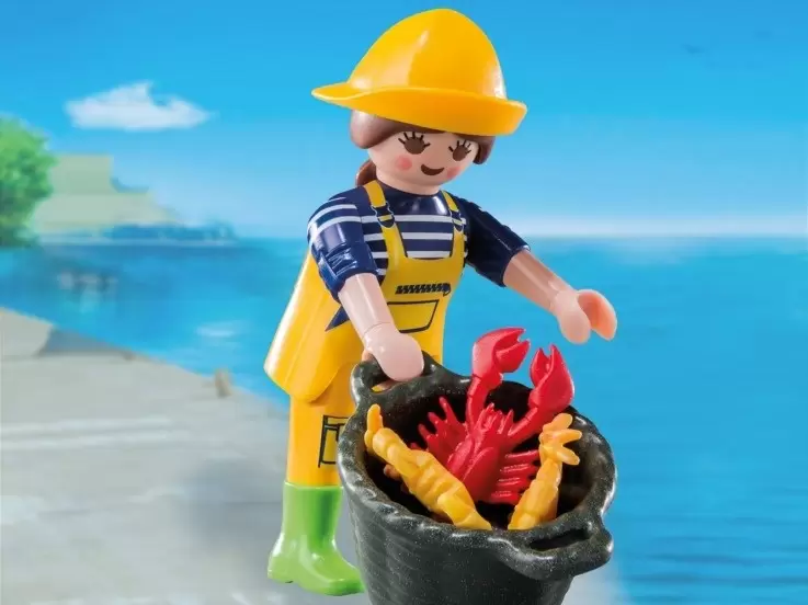 Playmobil Figures: Series 10 - Fisherwoman