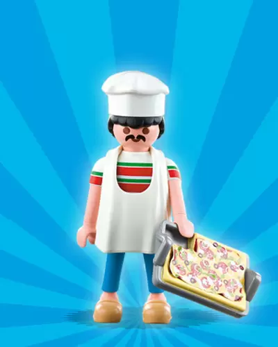Playmobil Figures : Series 1 - Pizza baker