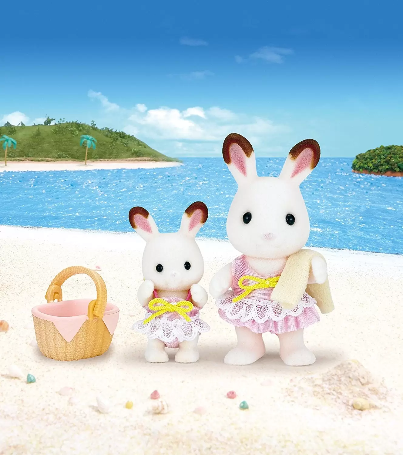 Sylvanian Families (Europe) - Soeurs Lapin Chocolat Bord de Mer