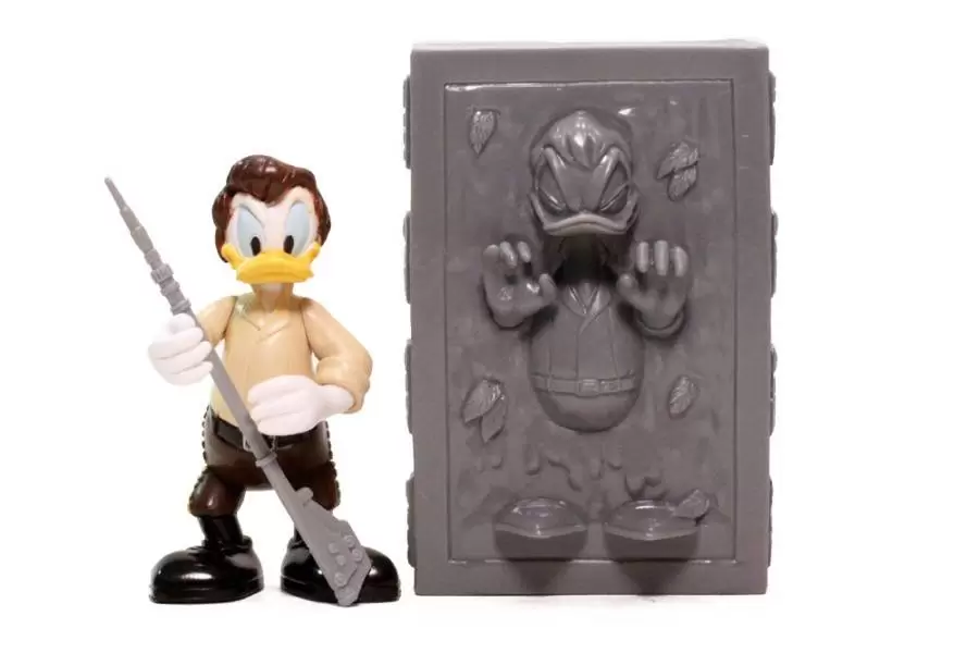 Donald Duck as Han Solo in Carbonite
