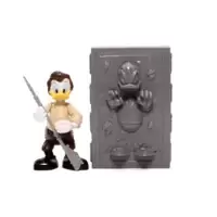 Donald Duck as Han Solo in Carbonite