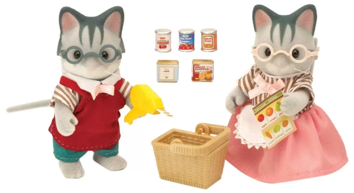 Sylvanian Families (Europe) - Harvey Gray Cat Village Store Owners