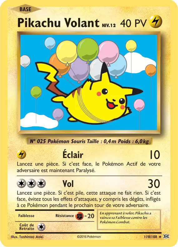 Pokémon XY Evolutions - Pikachu volant