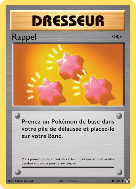 Pokémon XY Evolutions - Rappel