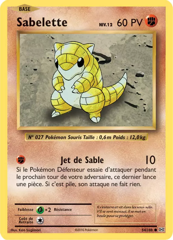 Pokémon XY Evolutions - Sabelette