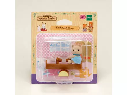 Sylvanian Families (Europe) - Cat Baby With See-Saw