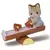 BabyStriped  Cat On See-Saw