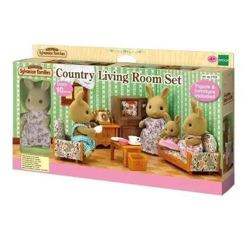 Sylvanian Families (Europe) - Country Living Room Set With Rabbit Mother
