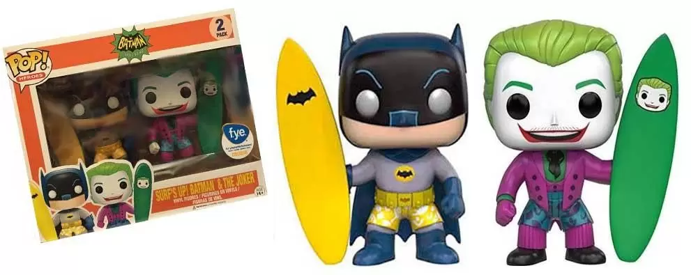 POP! Heroes - Classic TV Series - Surf Up ! Batman And The Joker 2 Pack