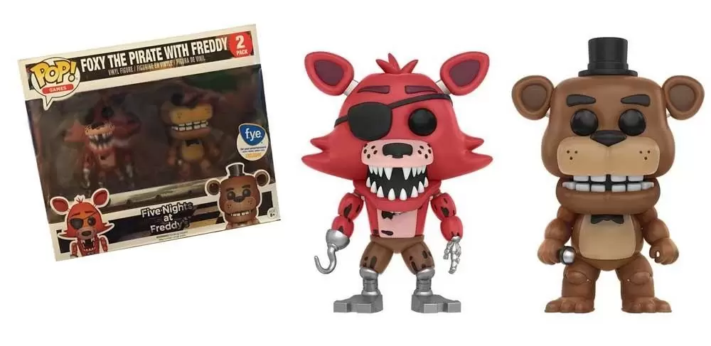 POP! Games - Five Nights At Freddy\'s - Foxy The Pirate with Freddy 2 Pack