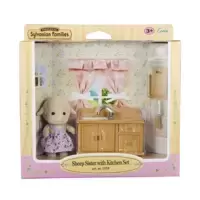 Sheep sister With Kitchen Set